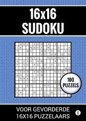 Foto van 16x16 sudoku - 100 puzzels voor gevorderde 16x16 puzzelaars - nr. 38 - sudoku puzzelboeken - paperback (9789464801620)