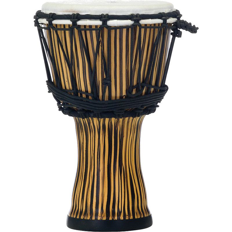 Foto van Pearl pbjvr-7/698 rope tuned djembe zebra grass 7 inch