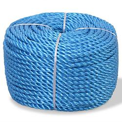 Foto van Vidaxl touw gedraaid 12 mm 250 m polypropyleen blauw
