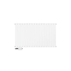 Foto van Paneelradiator dubbellaags 600x1020 mm wit met universele aansluitset ml-design