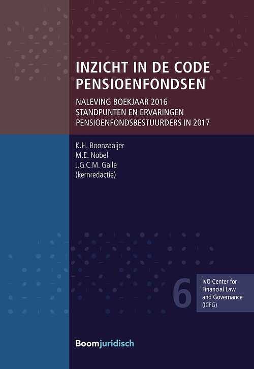 Foto van Inzicht in de code pensioenfondsen - j.g.c.m. galle, k.h. boonzaaijer, m.e. nobel - paperback (9789462905160)