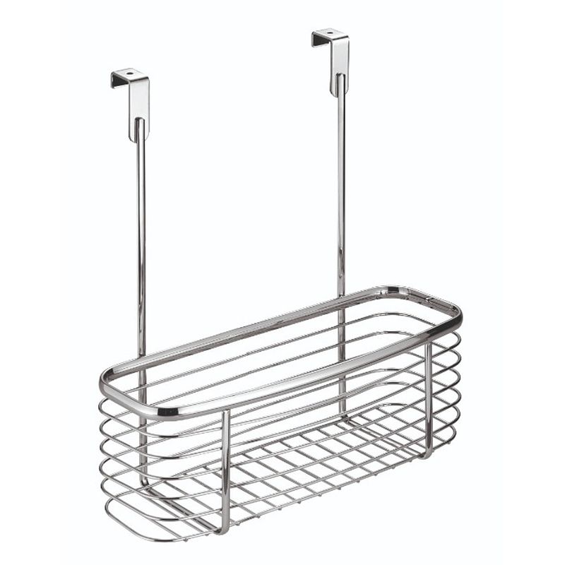 Foto van Idesign - keukenkast organizer met deurhaak, 27.9 x 12.7 x 30.5 cm, rvs, zilver - idesign axis