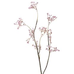 Foto van Kunstbloemen gipskruid/gypsophila takken roze 66 cm - kunstbloemen