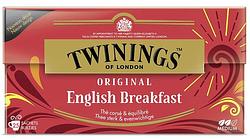 Foto van Twinings of london original english breakfast 25 stuks bij jumbo