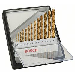 Foto van Hss metaal-spiraalboorset 13-delig bosch accessories 2607010539 tin cilinderschacht 1 set(s)