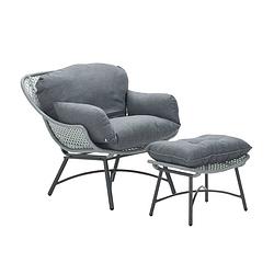 Foto van Garden impressions selene fauteuil met voetenbank - soft groen