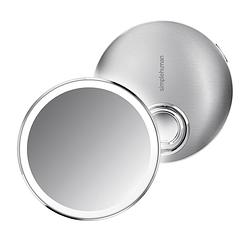 Foto van Simplehuman - spiegel met sensor, compact, 3x vergroting, zilver - simplehuman