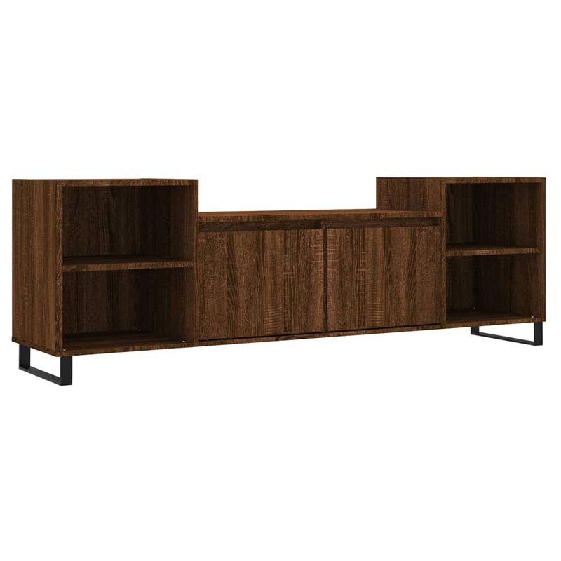 Foto van Vidaxl tv-meubel 160x35x55 cm bewerkt hout bruin eikenkleur