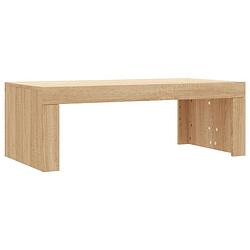 Foto van Vidaxl salontafel 102x50x36 cm bewerkt hout sonoma eikenkleurig