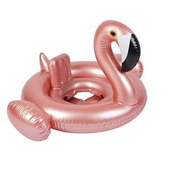 Foto van Opblaasbare flamingo zwemband met zitje voor kinderen