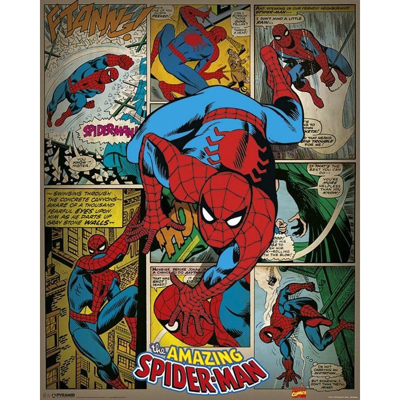 Foto van Pyramid marvel comics spider-man retro poster 40x50cm