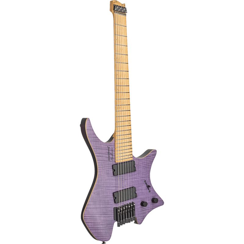 Foto van Strandberg boden standard nx 7 purple 7-snarige headless elektrische gitaar met standard gigbag