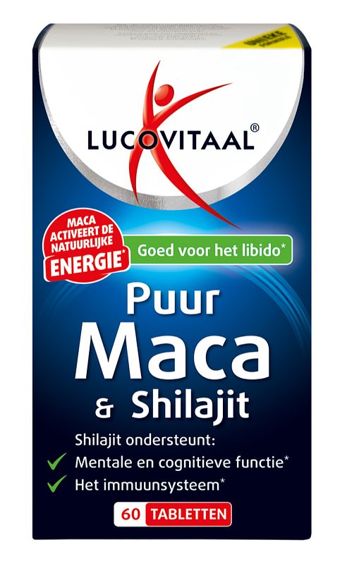 Foto van Lucovitaal puur maca & shilajit tabletten