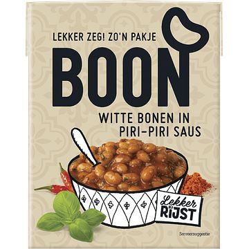 Foto van Boon witte bonen in piripiri saus 380g bij jumbo