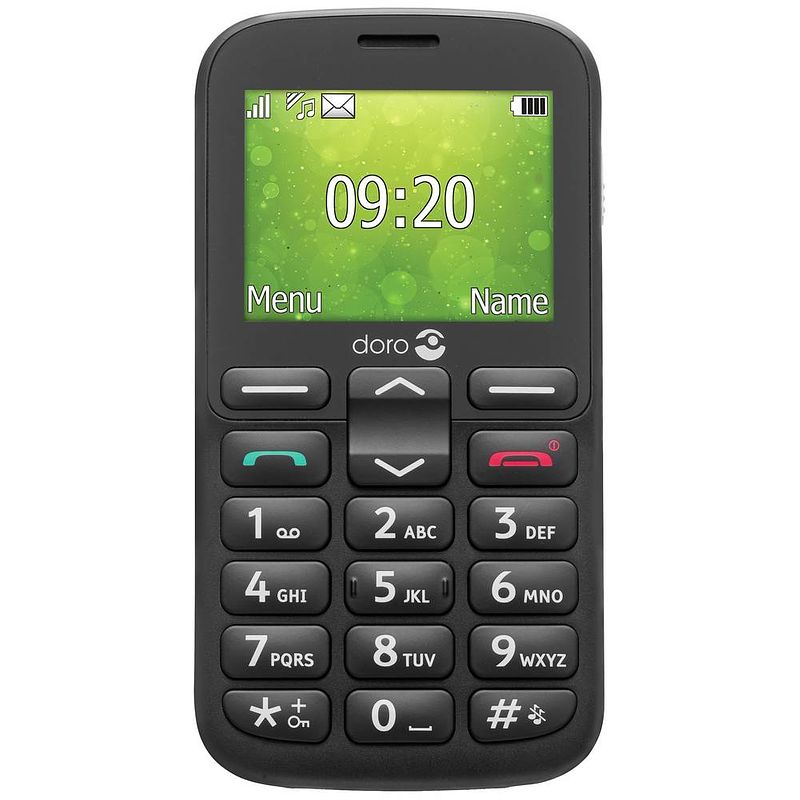 Foto van Doro 1380 dual-sim telefoon zwart