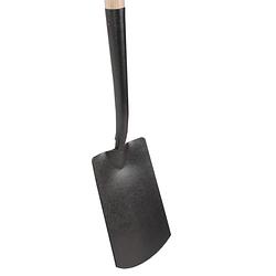 Foto van Talen tools - spade met hals - steel 76 cm - antraciet - glasfiber/hout