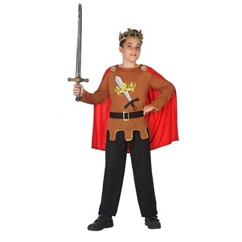 Foto van Ridder kostuum middeleeuws voor jongens 128 (7-9 jaar) - carnavalskostuums
