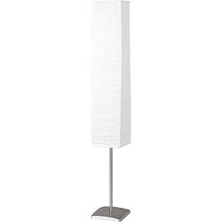 Foto van Brilliant nerva 92603/75 staande lamp led e14 80 w titaan, wit