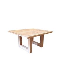 Foto van Wood4you - vierkante tafel douglashout 140lx78hx140d cm