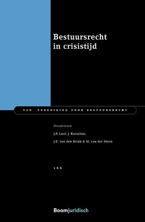 Foto van Bestuursrecht in crisistijd - j.e. van den brink - paperback (9789462909861)
