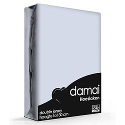Foto van Damai multiform double jersey hoeslaken azure-140 x 200/210/220 cm