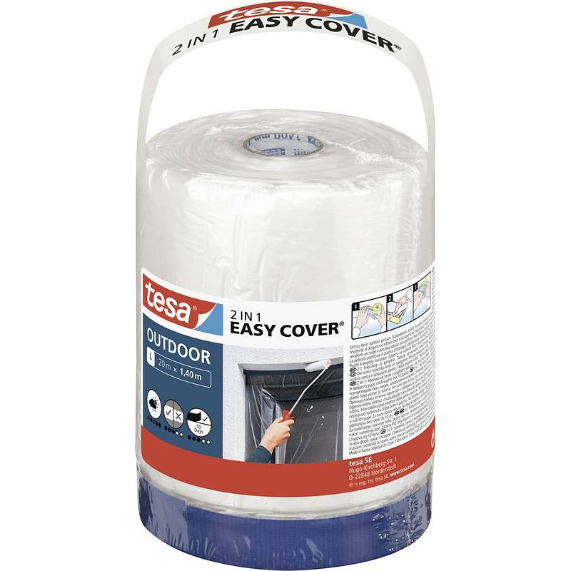 Foto van Tesa easy cover economy 56589-00000-00 afdekfolie (l x b) 20 m x 1.40 m 1 stuk(s)