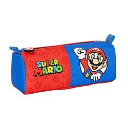 Foto van Schoolpennenzak super mario rood blauw (21 x 8 x 7 cm)