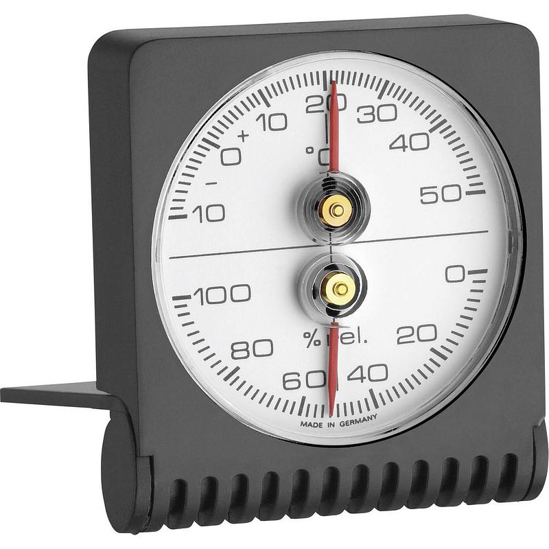 Foto van Tfa dostmann 7601 thermo- en hygrometer zwart