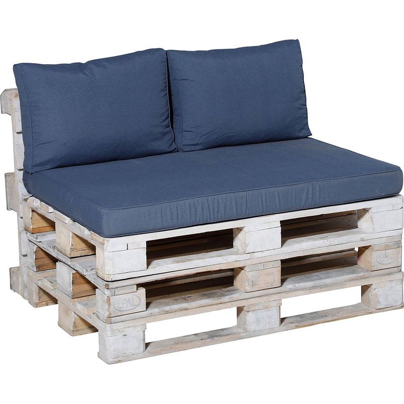 Foto van Madison palletkussen set 3 delig lounge panama blauw