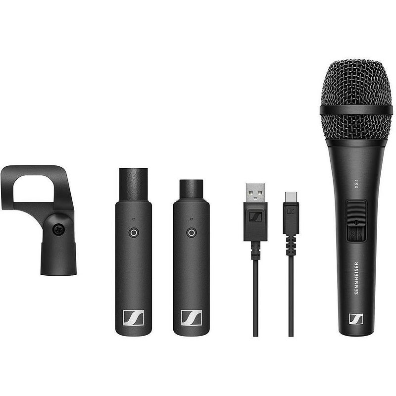 Foto van Sennheiser xsw-d vocal set hand draadloze microfoonset zendmethode: radiografisch incl. klem