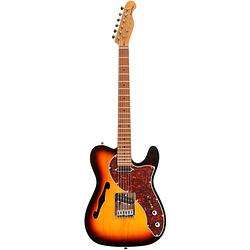 Foto van Fazley sunset series tortoise 3-color sunburst elektrische gitaar met gigbag