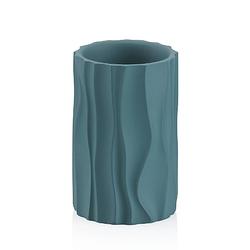 Foto van Kela - badkamer drinkbeker, polyresin, teal blauw - kela merida