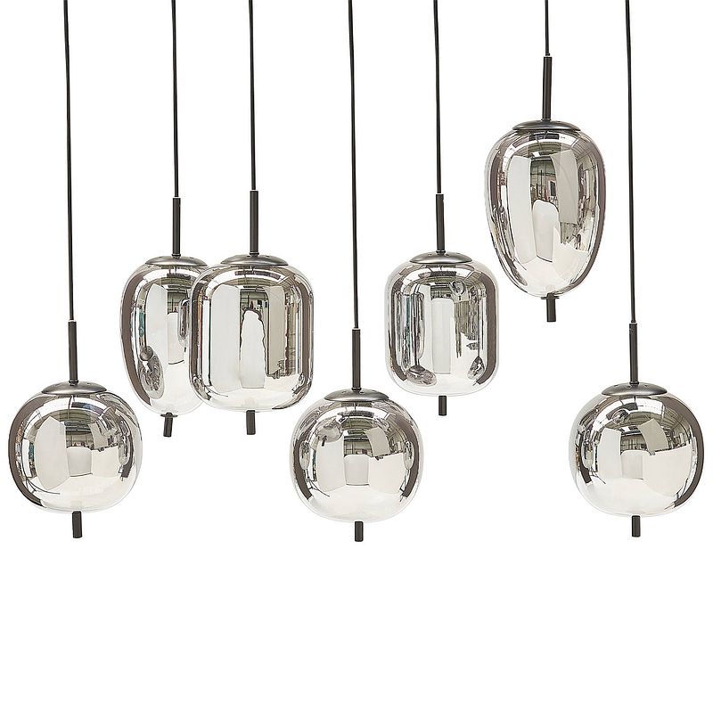 Foto van Beliani tarlo - hanglamp-zilver-glas