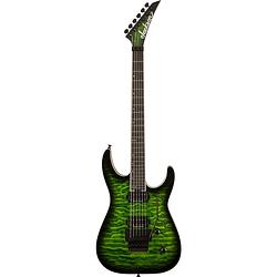 Foto van Jackson pro plus series dinky dkaq emerald green eb elektrische gitaar met gigbag