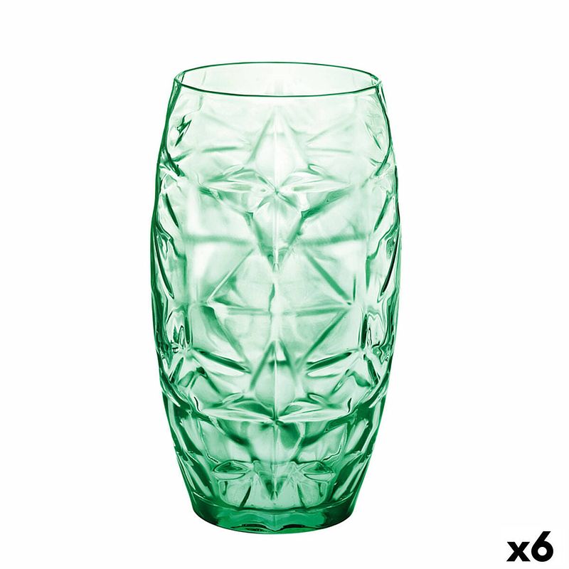 Foto van Glas oriente groen glas 470 ml (6 stuks)