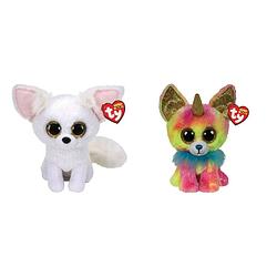 Foto van Ty - knuffel - beanie boo's - phoenix fox & yips chihuahua