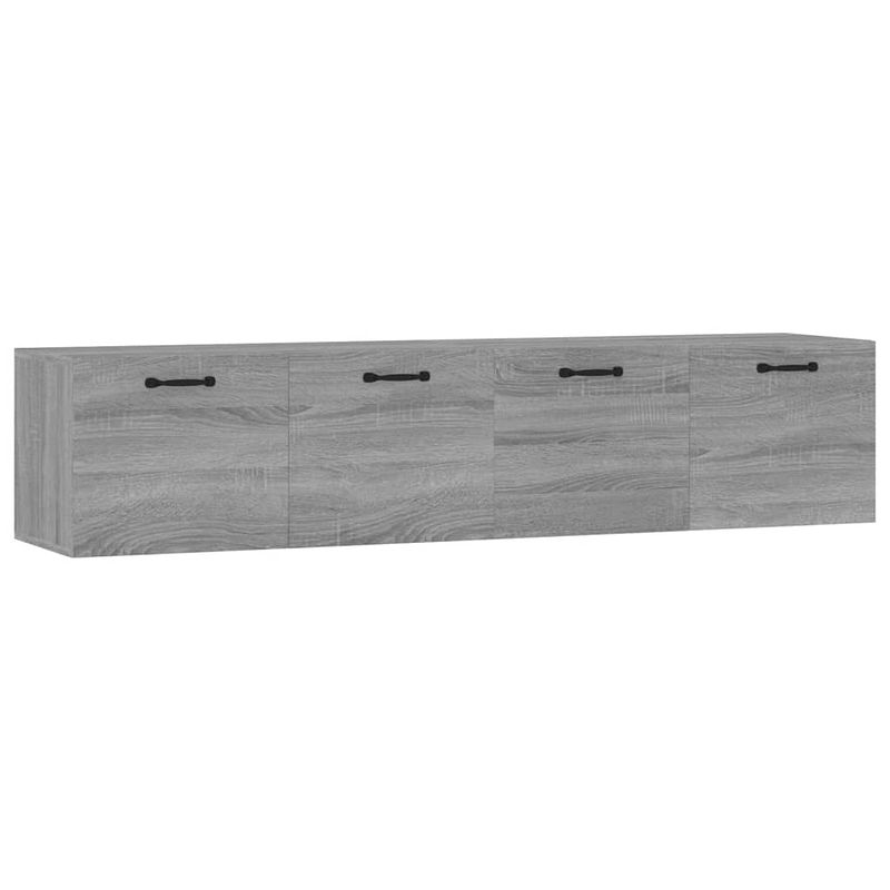 Foto van The living store wandkast - hangkast - 60 x 36.5 x 35 cm - grijs sonoma eiken