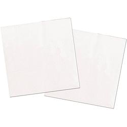 Foto van 40x stuks servetten van papier wit 33 x 33 cm - feestservetten
