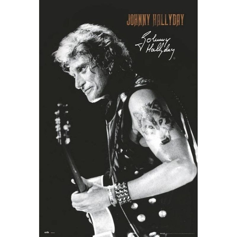 Foto van Grupo erik johnny hallyday signature poster 61x91,5cm