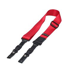 Foto van Fazley nilo qrs-rd quick release gitaarband nylon rood