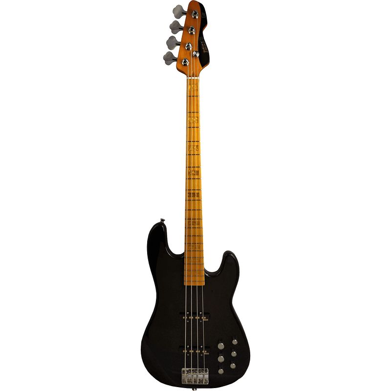 Foto van Markbass mb gv 4 gloxy val black cr mp elektrische basgitaar met gigbag