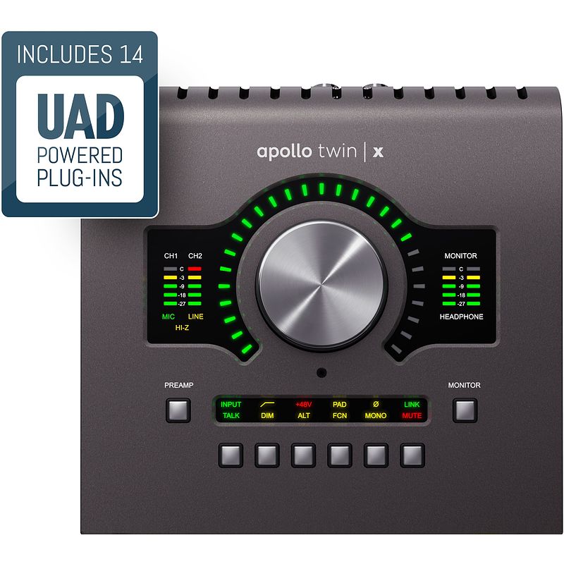 Foto van Universal audio apollo twin x quad heritage edition audio interface