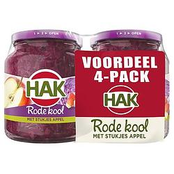 Foto van Hak rode kool met stukjes appel 4pack bij jumbo