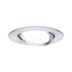 Foto van Paulmann 93432 nova inbouwlamp led gu10 6.5 w aluminium (gedraaid)