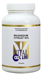 Foto van Vital cell life magnesium citraat 16% poeder