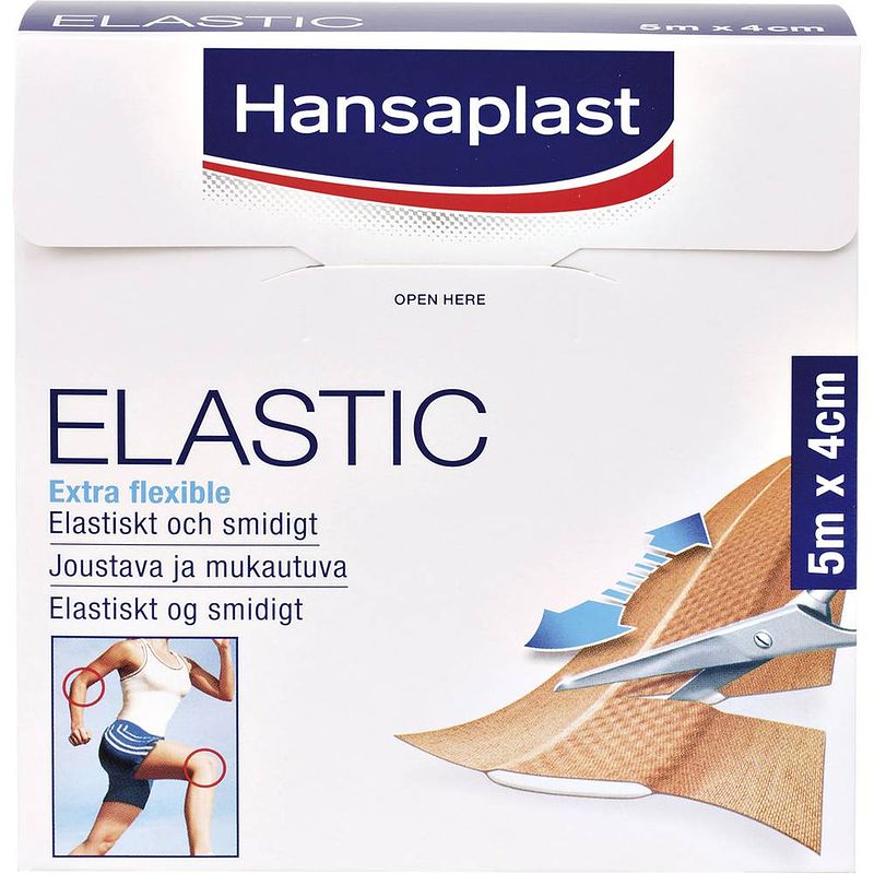 Foto van Hansaplast 1556522 hansaplast elastic pleister 5 m x 4 cm