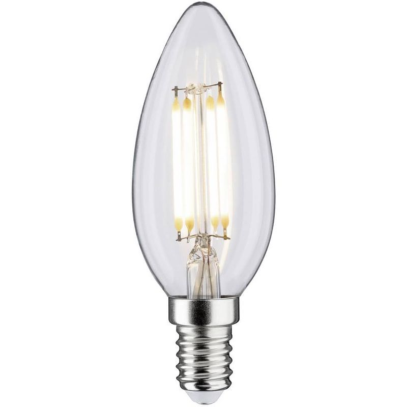 Foto van Paulmann 28738 led-lamp energielabel f (a - g) e14 kaars 5 w warmwit (ø x h) 35 mm x 80 mm 1 stuk(s)