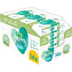 Foto van Pampers harmonie aqua babydoekjes 14 verpakkingen = 672 doekjes aanbieding bij jumbo | 30% korting