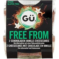 Foto van Gu free from gluten cheesecakes met chocolade en vanille 2 x 82g bij jumbo