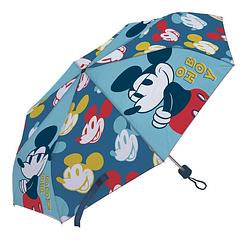 Foto van Disney paraplu mickey mouse junior 52 cm polyester lichtblauw